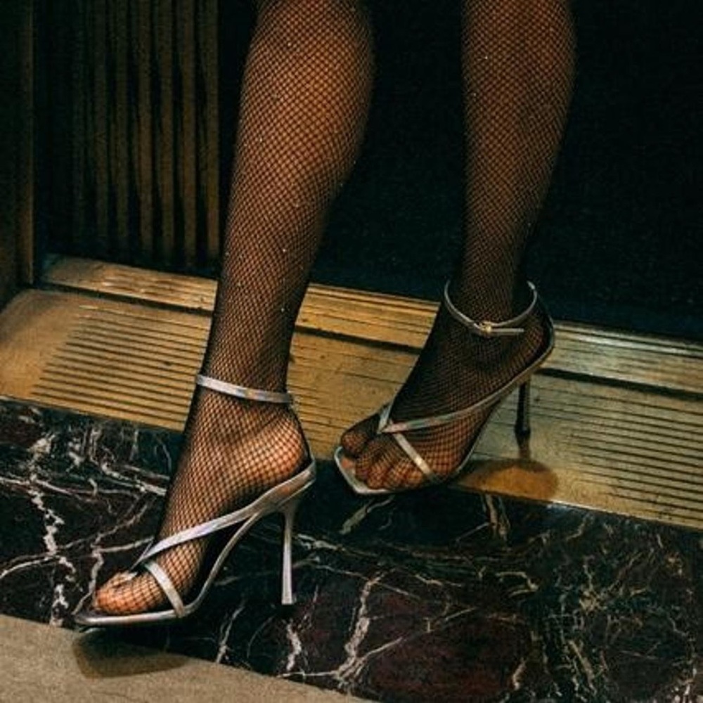 Tony Bianco Metallic Strappy Heels